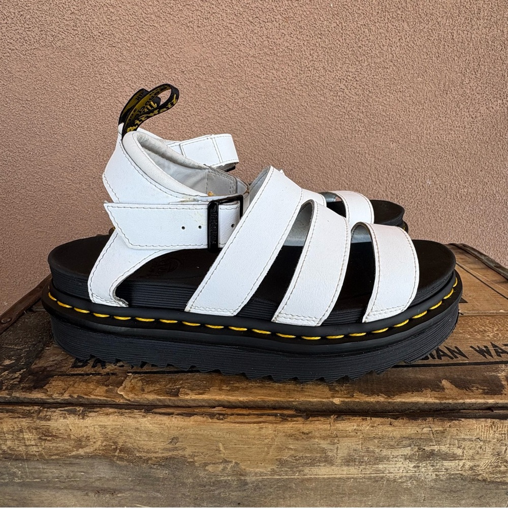 Dr. Martens Blaire White Sandal